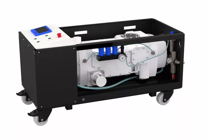 Купить в АО Вакууммаш НВВ-650 винтовой вакуумный насос в раме производительностью 630 м3/ч ✓ цены от производителя